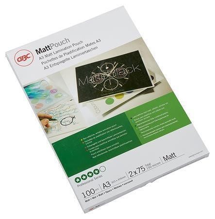Laminovací fólie, 75 mikronů, A3, matná, 100 ks, GBC 41660E