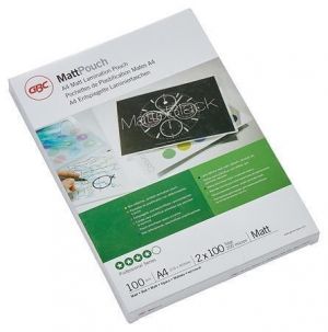 Laminovací fólie, 100 mikronů, A4, matná, 100 ks, GBC 3740491