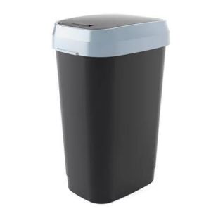 Odpadkový koš "Dual", černá, s výklopným víkem, 50 l, CURVER 1010008408