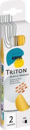 Sada Akrylový fix "TRITON", edge, zlatá a stříbrná, KREUL