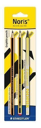 Grafitová tužka "Noris evolution set", 3 ks, HB, šestihranná, sada, STAEDTLER 61 BK3