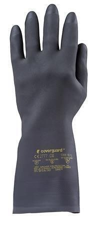Ochranné rukavice, černá, neoprenové, chemicky odolné, zdrsněné, vel. 10/XL, 5310