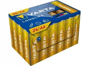 Baterie "Longlife", AA, 24 ks, bez plastu, VARTA 4106301134