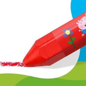 Voskovky "Noris Junior 224", 12 barev, jumbo, edice Peppa Pig, šestihranné, STAEDTLER 224