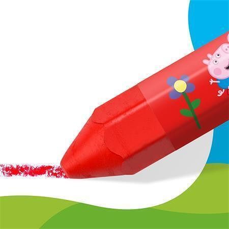 Voskovky "Noris Junior 224", 12 barev, jumbo, edice Peppa Pig, šestihranné, STAEDTLER 224