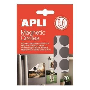 Samolepicí kolečka, magnetické, oboustranné, 20 ks/balení, APLI 20637