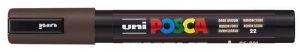 Akrylový popisovač "Posca PC-5M", tmavě hnědá, 1,8-2,5 mm, UNI 300046000