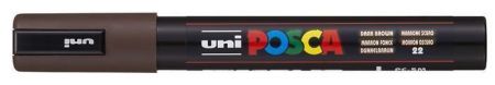 Akrylový popisovač "Posca PC-5M", tmavě hnědá, 1,8-2,5 mm, UNI 300046000