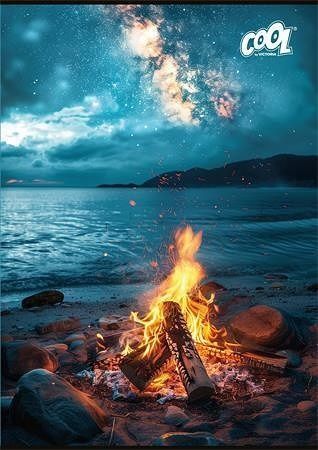 Sešit "Polar Night", mix motivů, A4, linkovaný, 80 listů, COOL BY VICTORIA