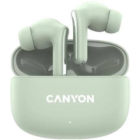 Sluchátka "OnGo 9", šalvějová, TWS bezdrátová, Bluetooth 5.4, CANYON CNS-TWS9G