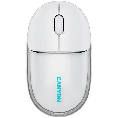 Myš "OnClick 24", bílá, bezdrátová, duální připojení, optická, CANYON CNS-CMSW24W
