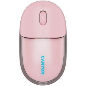 Myš "OnClick 24", růžová, bezdrátová, duální připojení, optická, CANYON CNS-CMSW24P