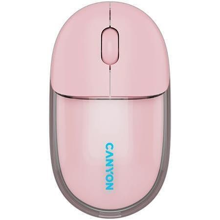 Myš "OnClick 24", růžová, bezdrátová, duální připojení, optická, CANYON CNS-CMSW24P