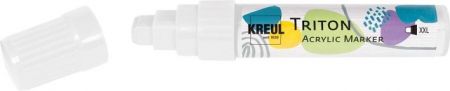 Akrylový fix "TRITON", XXL, bílá, KREUL