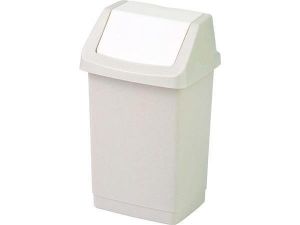 Odpadkový koš "Click-it", savanna, s výklopným víkem, 9 l, CURVER 176500