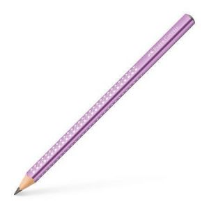 Grafitová tužka "Sparkle Jumbo", metalická fialová, B, trojhranná, FABER-CASTELL 111663