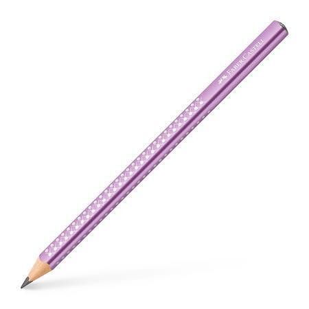 Grafitová tužka "Sparkle Jumbo", metalická fialová, B, trojhranná, FABER-CASTELL 111663