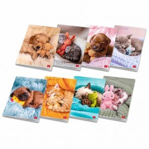 Školní sešit Pigna Dolci Cuccioli - A4, linkovaný, 21 listů, mix motivů