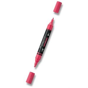 Akrylový popisovač Faber-Castell Multimark - 124, rouge