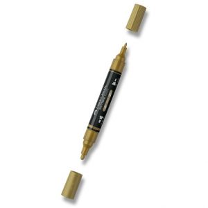 Akrylový popisovač Faber-Castell Multimark Metallic - 250, gold