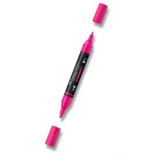 Akrylový popisovač Faber-Castell Multimark Neon - 253, pink neon