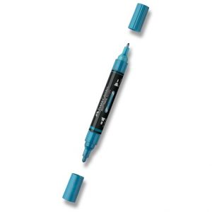 Akrylový popisovač Faber-Castell Multimark Metallic - 292, blue metallic