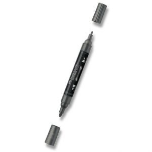 Akrylový popisovač Faber-Castell Multimark Metallic - 297, steel metallic
