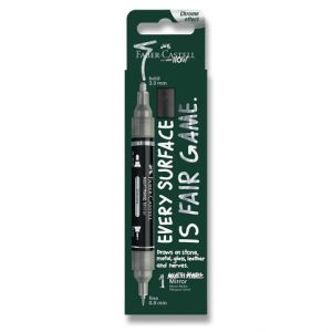 Popisovač Faber-Castell Multimark Mirror - 551, chrome, blistr