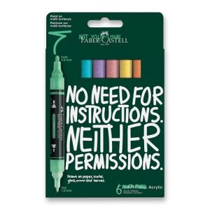 Akrylový popisovač Faber-Castell Multimark Pastel - 6 ks
