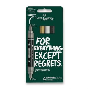 Akrylový popisovač Faber-Castell Multimark Classics - 4 ks