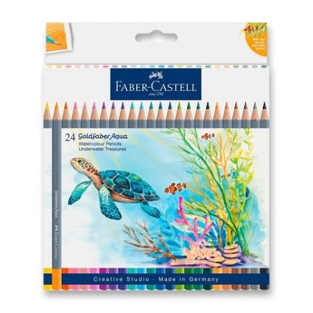 Pastelky Faber-Castell Goldfaber Aqua Underwater Treasures - 24 ks