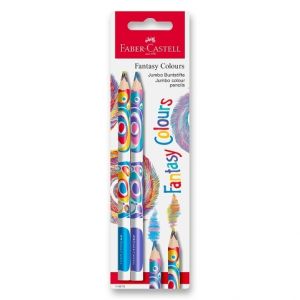 Tříbarevná pastelka Faber-Castell Fantasy Jumbo - 2 ks