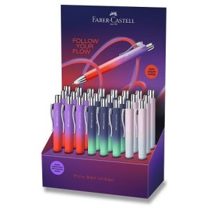 Kuličkové pero Faber-Castell Poly Ball XB Flow Edition - stojánek, 24 ks