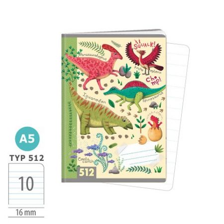 ARGUS Sešit A5 TYP 512 Dinosauři 1591042501
