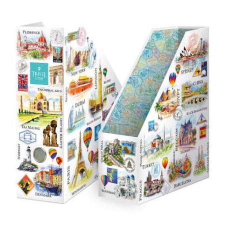 ARGUS Archivační box na dokumenty A4 Travel Time 17260431