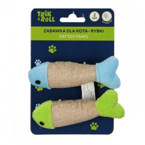 Hračka pro mazlíčky Rybky pro kočky set 2 ks 10 cm