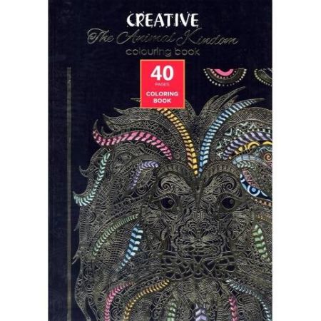 Kreativní omalovánky A4 40 listů Antistresové Zvířata
