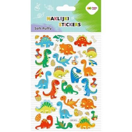 Samolepky 3D SOFT PUFFY 11 x 20,5 cm - Dino