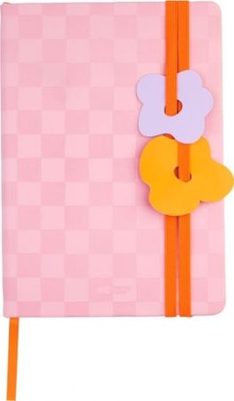 Notes s gumou BLOOM A5 80g/m2 80 listů DOTS