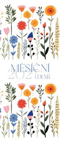 Diář měsíční potisk 2027, 8cm x 18cm, DM211
