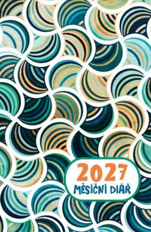 Diář měsíční malý potisk 2027, 7,5cm x 11,5cm, DMM205