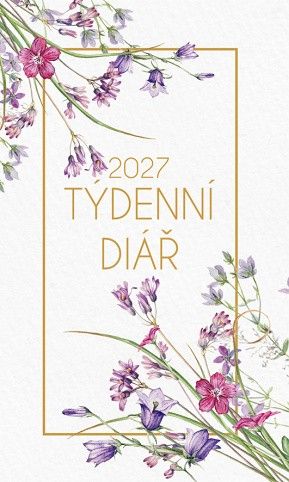 Diář týdenní potisk 2027, 9cm x 15cm, DT222