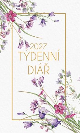 Diář týdenní potisk 2027, 9cm x 15cm, DT222