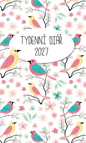 Diář týdenní potisk 2027, 9cm x 15cm, DT223