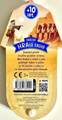 Úniková HRAvá - Prokletí chrámu ABÚ SIMBEL
