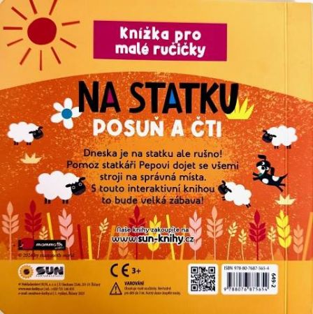 Knížka pro malé ručičky - NA STATKU - POSUŇ A ČTI