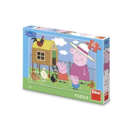 DINO Puzzle Peppa Pig: Slepičky 24 dílků