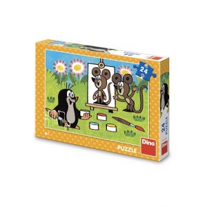 DINO Puzzle Krtek malířem 24 dílků