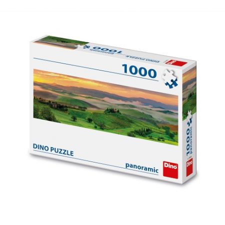 DINO Puzzle Západ slunce v horách 1000 dílků panoramic