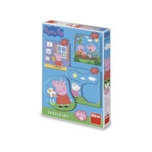 DINO Puzzle set Peppa Pig: Rodina 3–5 dílků baby